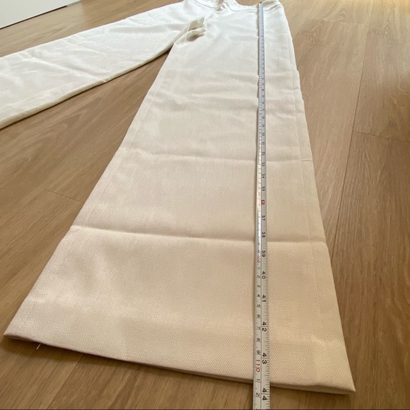 Blaque Label Off-White Textured Wide Leg Trousers - Picture 4 of 9